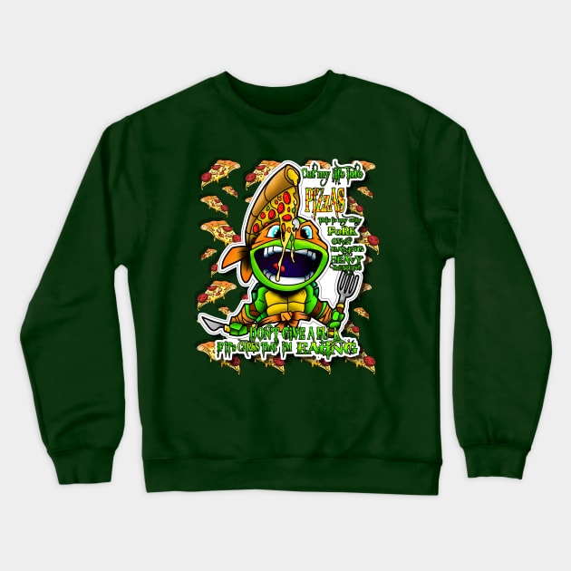 Pizza Crewneck Sweatshirt by Tookiester